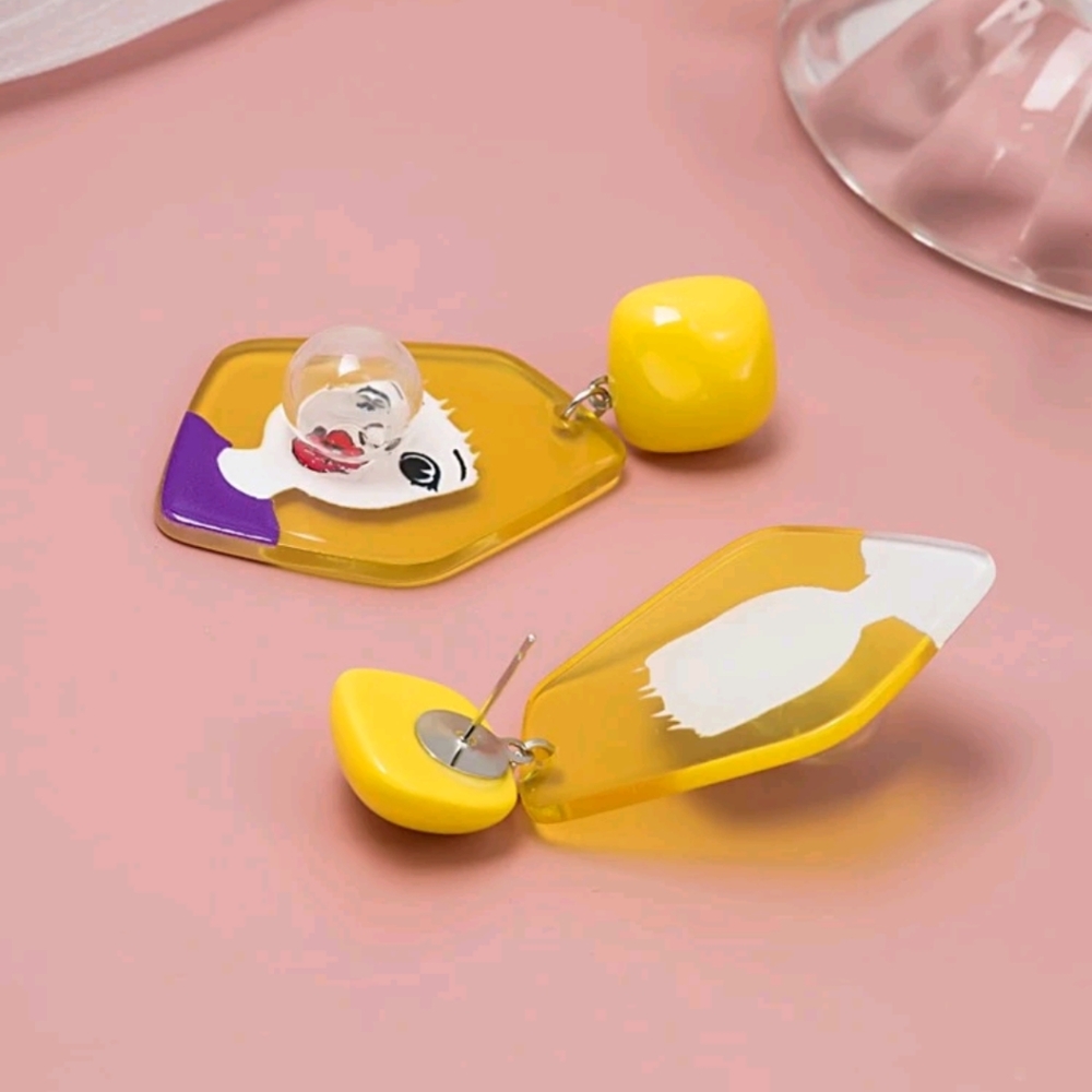 Bubble Girl Earrings - Picture 2 of 4